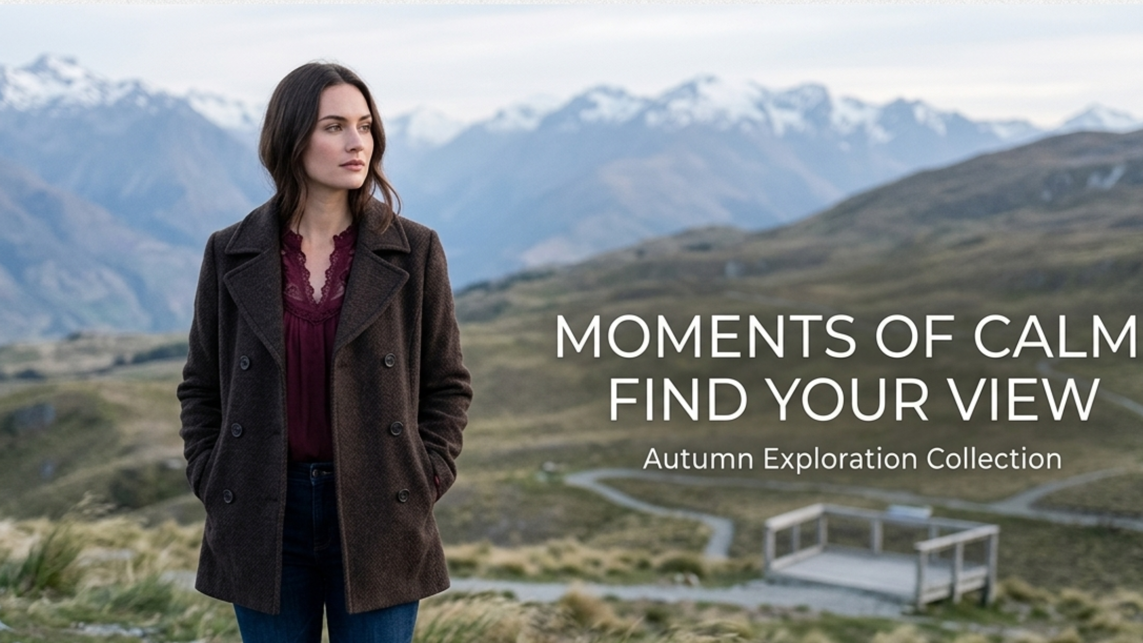 Alice Dhawan The Way Home S04 brown cropped wool jacket styled with maroon top and dark denim winter outfit look